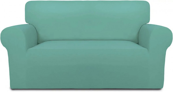 Husa Elastica Moderna pentru Canapea 2 Locuri + 1 Față de Perna CADOU, cu Brate, Turquoise, HES2-22