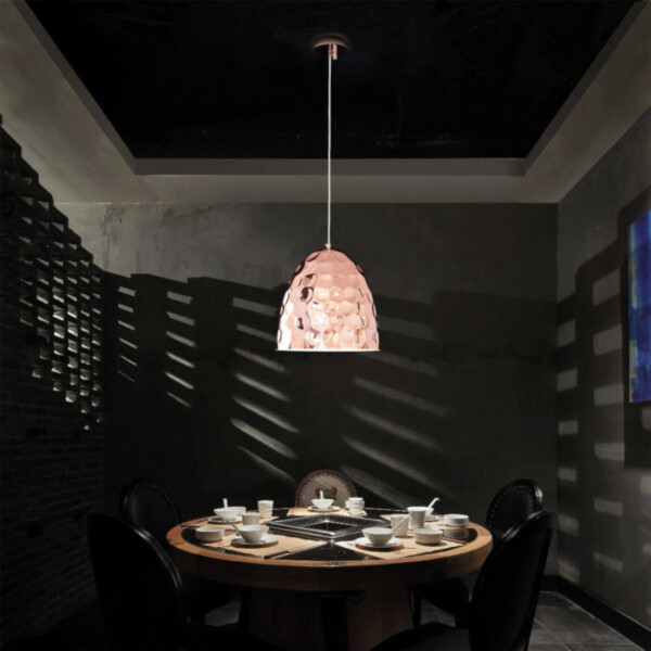 Lampa suspendata Copper 4, cupru, Max 60W, Soclu E27, Kelektron - Img 2