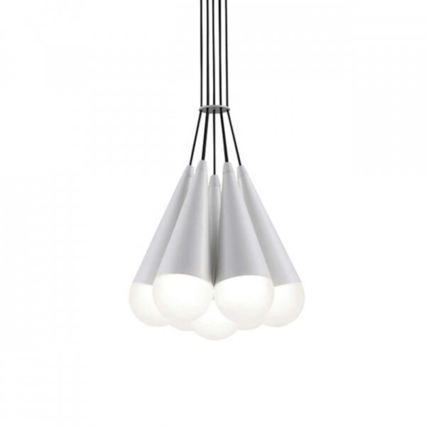 Lampa suspendata LED Cluster 3, Max 42W, alb, lumina calda, Kelektron