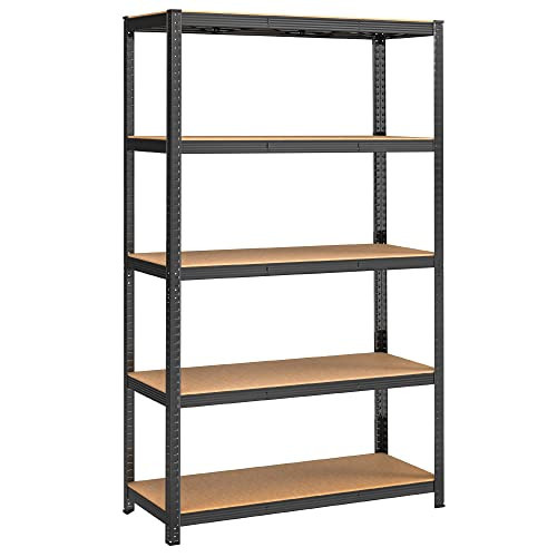 Rafturi Depozitare, Negru, MDF / Metal