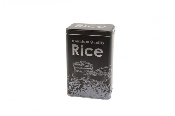 Recipient pentru orez, Mercury, 12x8x19 cm, tabla, negru