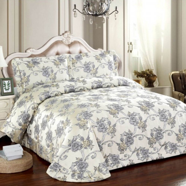 Set Cuvertură Pat Lux din Satin + 2 Fețe de perna, CCS-13