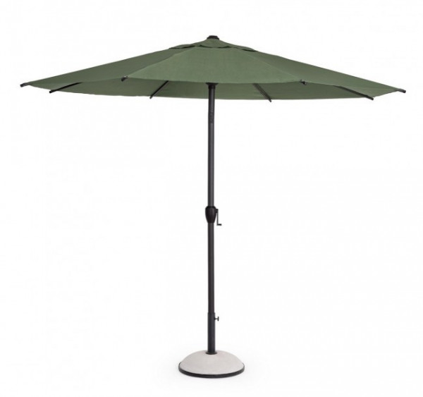 Umbrela de gradina cu brat pivotant verde olive din poliester si metal, ∅ 300 cm, Rio Bizzotto - Img 1