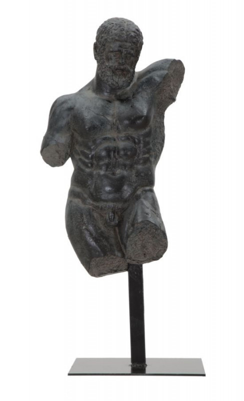Figurina decorativa neagra din polirasina, 26x22x57,5 cm, Museum Man Mauro Ferretti - Img 1