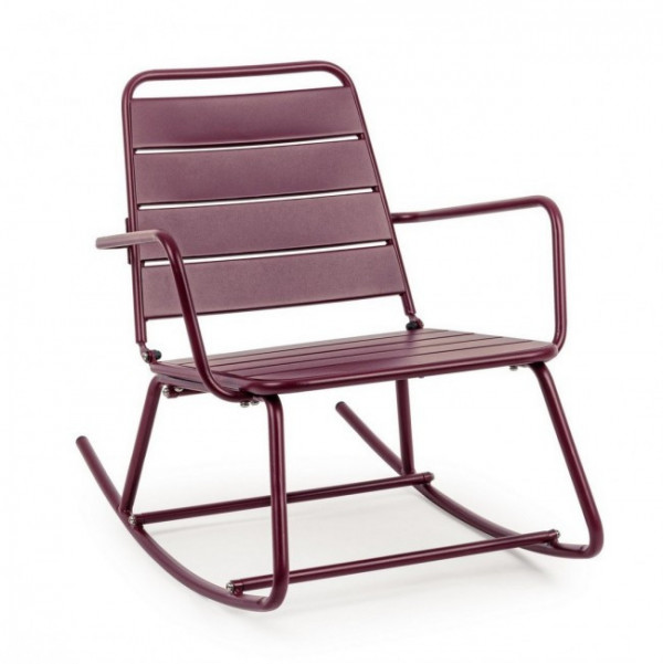 Scaun tip balansoar, burgundy, 90x63x74 cm, Lillian Yes