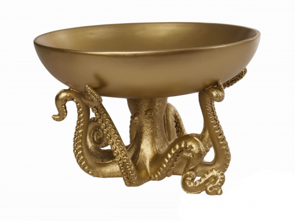 Suport decorativ pentru obiecte, rasina, ø 30 x H18 cm, Octopus Mauro Ferreti