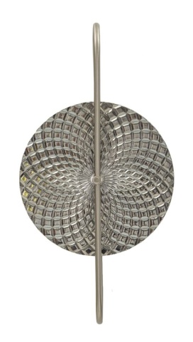 Aplica de perete cu doua becuri, din sticla, 28x15x54 cm, Silvery, Mauro Ferretti - Img 1