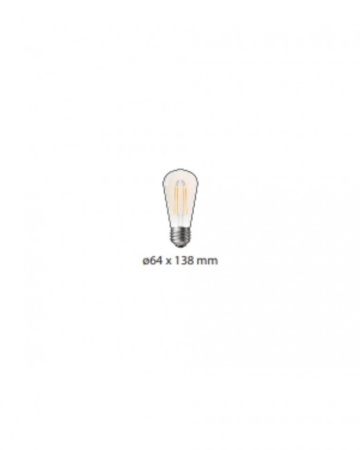 Bec Sticla, E27, 7W, Vitange 173, 2200k – fotografie de produs pe fundal neutru