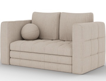 Canapea Kastol , beige velour extensibil, 137x71x74 cm – Modullo 18 - Img 4