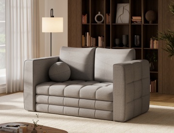 Canapea Kastol , gri chenille extensibil, 137x71x74 cm – Soreli 04 - Img 5
