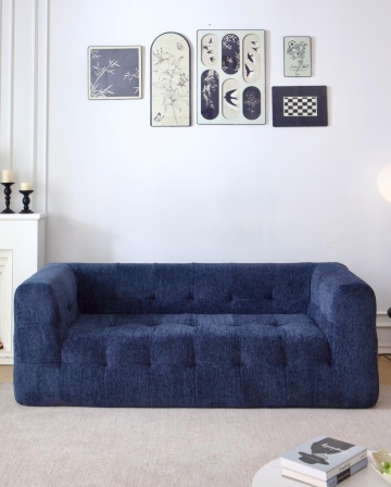 Canapea modernă albastră pentru living