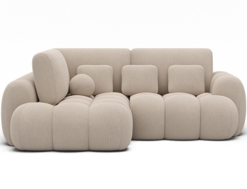 Colțar Cozion extensibil, 267x165x105 cm, orientare stânga – Calmora 18