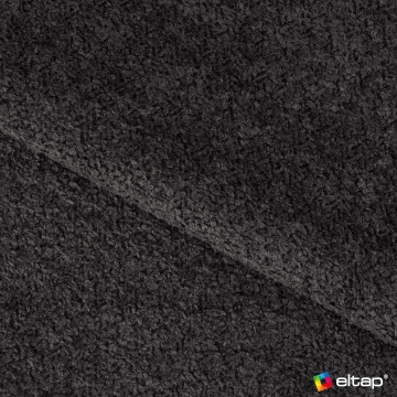 detaliu material bouclé antracit Royal 05 cu pliul materialului și textură vizibilă