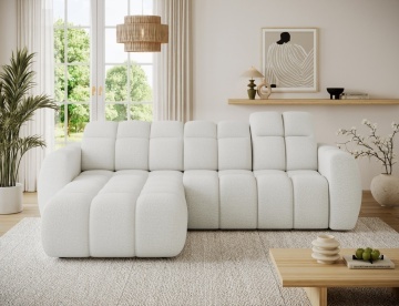 Colțar extensibil electric ELTAP Fanito Stânga 288x200 cm | Funcție pat 84x232 | Tetieră reglabilă | Design premium