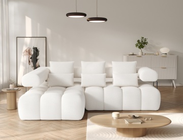 Colțar extensibil electric ELTAP Levvi Stânga 260x184 cm | Funcție pat 110x187 | Design modern premium