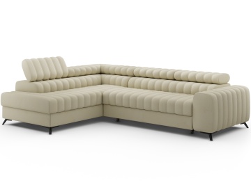 Colțar Kanedo extensibil, 269x204x86 cm, orientare stânga – Monolith 04 – cadru vizual suplimentar al produsului