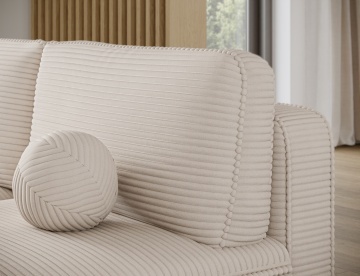 Colțar Livosa extensibil, 220x144x93 cm, orientare stânga – Jarell 18 – fotografie de produs pe fundal neutru
