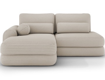 Colțar Ripeli extensibil, 217x175x96 cm, orientare stânga – Modullo 18