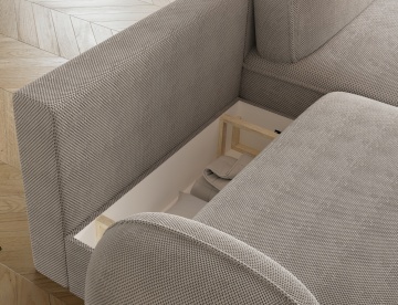 Colțar Tesalia extensibil, 247x150x93 cm, orientare dreapta – Calmora 04 - Img 8