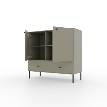 Comodă cu doua usi si doua sertare, 100x41x95cm, Tili System, ADRK Furniture - Img 4