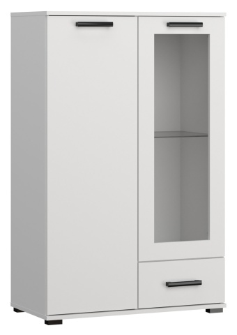 Comodă Frazio Tall – 80x40x125 cm – Alb