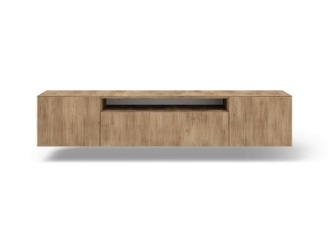 Comodă TV Femur Hanging – 200x41x40 cm – Stejar Artisan