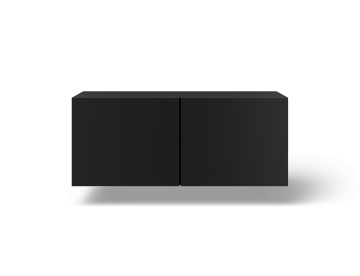 Comodă TV Lila montat pe perete TV – 100x40x41 cm – Negru