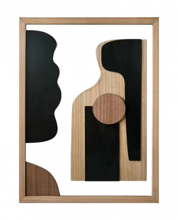 Decoratiune de perete din metal si MDF, 60 x 2 x 80 cm, Astry A Mauro Ferreti