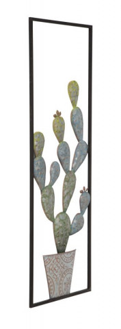 Decoratiune de perete multicolora din metal, 31 x 2,5 x 90 cm, Cactus A Mauro Ferreti - Img 2