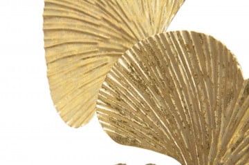 Decoratiune frunze aurii din metal, 24,5x10,5x40,5 cm, Leaf Mauro Ferretti - Img 4