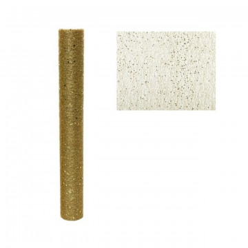 Decoratiune glitter structure, Decoris, 200x35 cm, poliester, auriu - Img 1