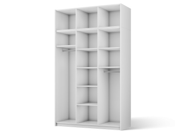 Dulap Alera III with Top – Hinged – cu oglindă – 148x58x250 cm – Alb – Alera III with Top Cabinet – Hinged Dulap – Varianta 1 - Img 3