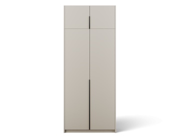 Dulap Bregma II cu uși batante și extensie superioară – 4 uși – 100x58x250 cm – Cașmir – Varianta 1