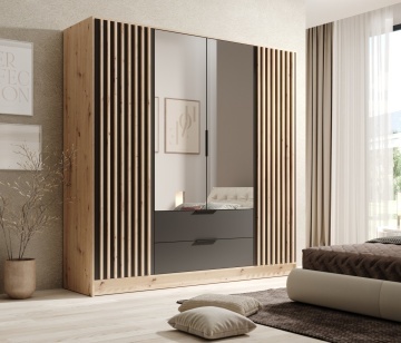 Dulap cu oglinzi, Neri, ADRK Furniture - Img 6