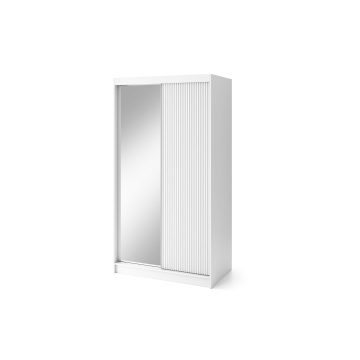 Dulap cu uși glisante Biancco II, 120x60x220 cm – Alb - Img 10