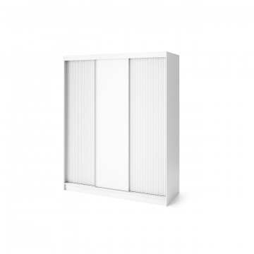 Dulap cu uși glisante Biancco III, 180x60x220 cm – Alb