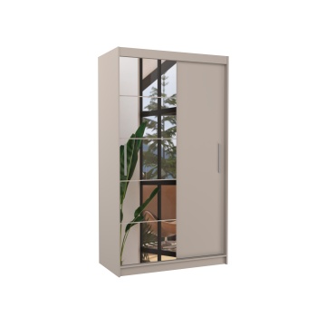 Dulap cu uși glisante ESTI – cu oglindă – 120x59x215 cm – Cașmir