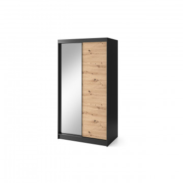 Dulap cu uși glisante Esville II, 120x60x220 cm – Lemn – fotografie de prezentare a produsului