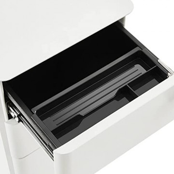 Dulap mobil pentru birou / rollbox, 46 x 30 x 59,2 cm, metal, alb, Songmics - Img 6