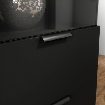 Dulapuri și vitrine Meorati 100 display cabinet negru – Negru - Img 6