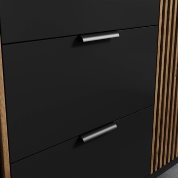Dulapuri și vitrine Meorati 185 Wardrobe negru – Negru – imagine secundară de catalog