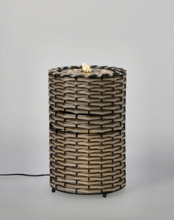 Fantana cilindrica, cu LED, 26,5x41 cm, Sachiko, Yes - Img 3