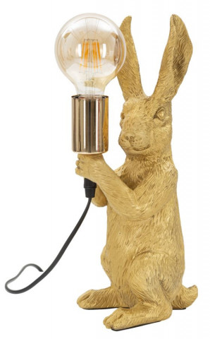 Lampa aurie din rasina, 17 x 13 x 35,5 cm, soclu E27, Max 40W, Rabbit Mauro Ferreti