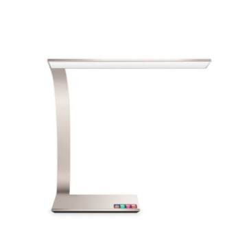 Lampa de masa LED Flex S1, argintiu, Max 14W, dimabil, lumina calda / rece / neutra, Kelektron – cadru de prezentare secundar