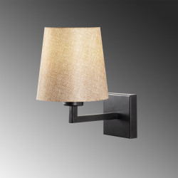 Lampa de perete opviq profil, 24x30 cm, E27, 100 W, negru / crem - Img 5