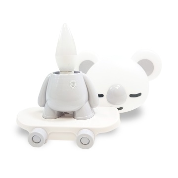 Lampa de veghe pentru copii Cute Pet Rabbit 1, 1x E14 / 7W / 12V, alb / gri, Kelektron - Img 4