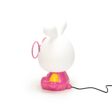 Lampa de veghe pentru copii Cute Pet Rabbit 1, 1x E14 / 7W / 12V, alb / roz, Kelektron - Img 8