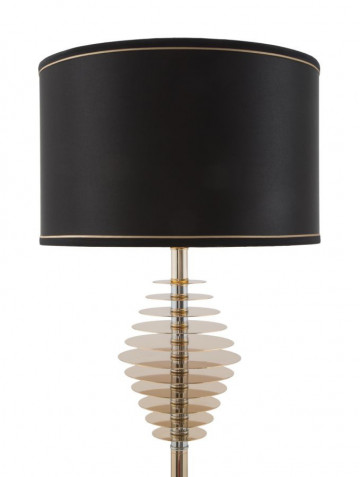 Lampadar auriu / negru din metal, ø 40 cm, soclu E27, Max 40W, Round Glam Mauro Ferreti - Img 2