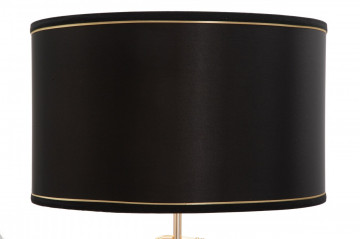Lampadar auriu / negru din metal si textil, soclu E27, Max 40W, ø 40 cm, Twist Mauro Ferreti - Img 6