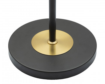 Lampadar negru / auriu din metal si textil, soclu E27, max 40W, Ø 35 cm, Levels Mauro Ferreti - Img 3